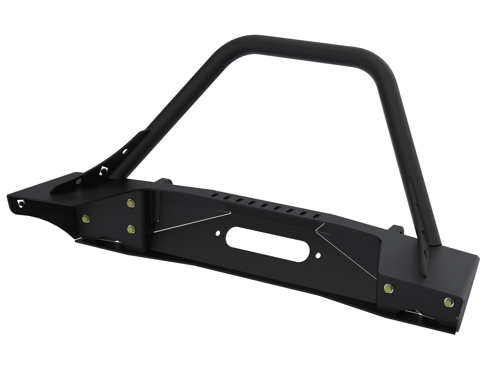 Jeep JL,JT,JK Sentinel Front Bumper with Hoop - Black Powder Coat Artec Industries-12