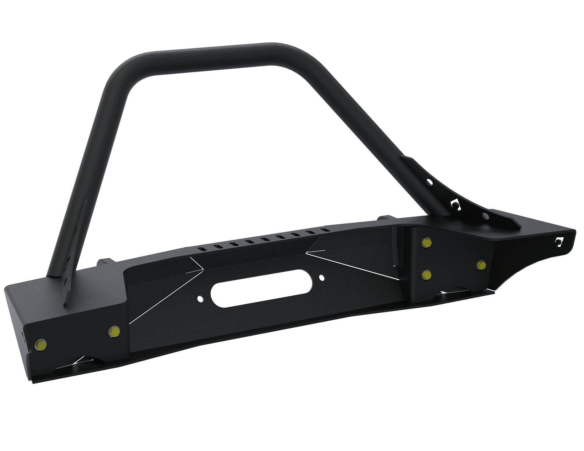 Jeep JL,JT,JK Sentinel Front Bumper with Hoop - Black Powder Coat Artec Industries-13