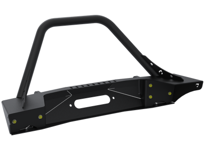 Jeep JL,JT,JK Sentinel Front Bumper with Hoop - Black Powder Coat Artec Industries-13