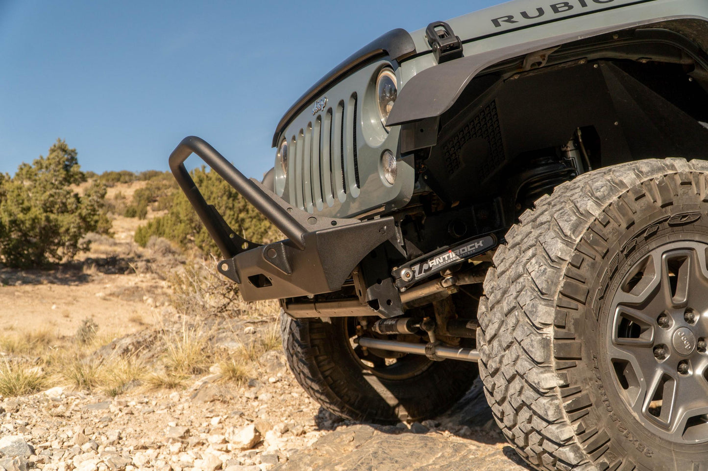 Jeep JL,JT,JK Sentinel Front Bumper with Hoop - Black Powder Coat Artec Industries-6