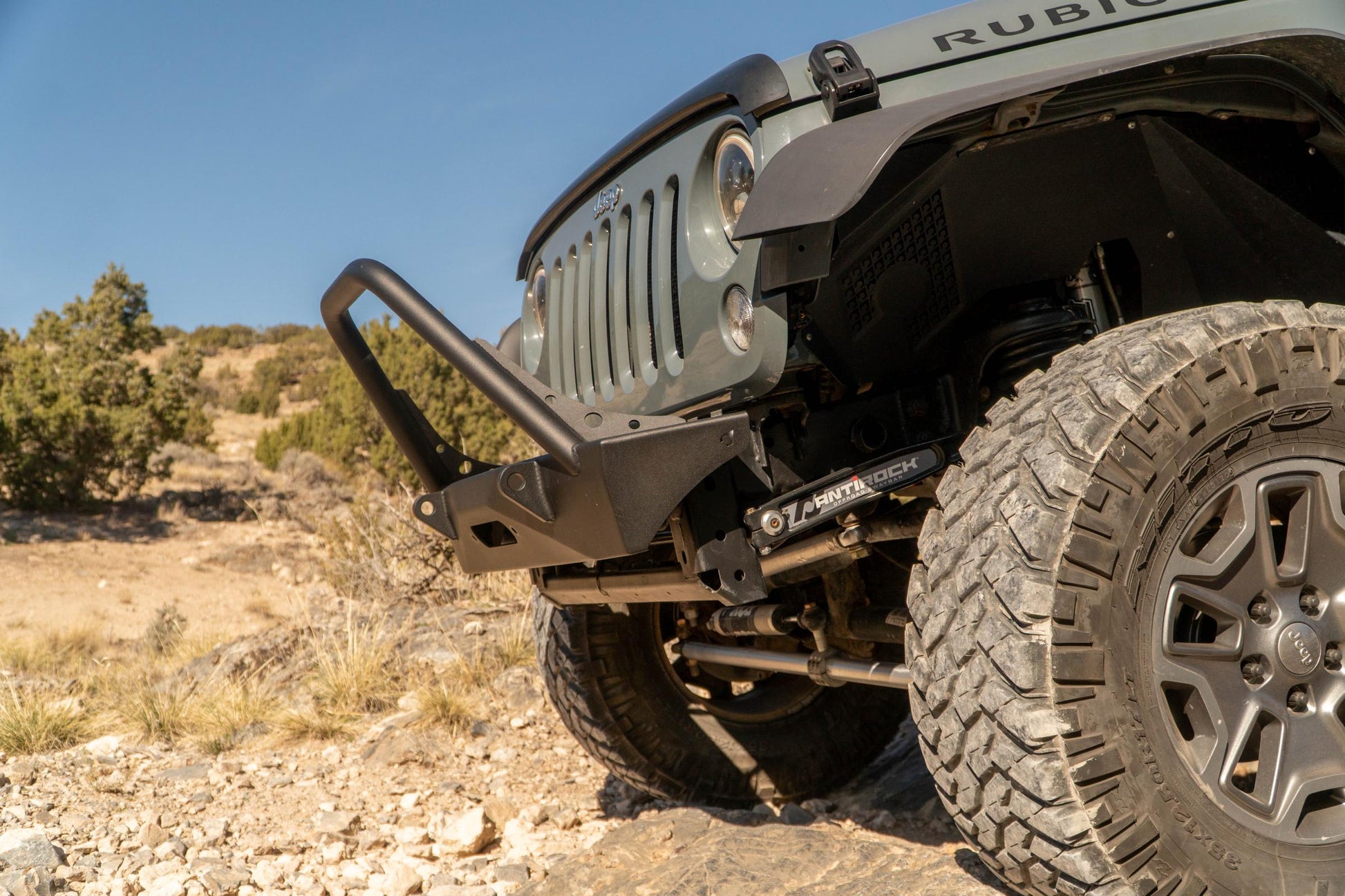 Jeep JL,JT,JK Sentinel Front Bumper with Hoop - Black Powder Coat Artec Industries-6