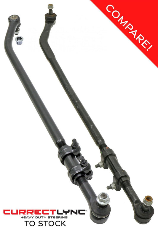 Currectlync Drag Link 07-18 Wrangler JK Flipped 1 1/2 Inch Diameter Forged Construction RockJock 4x4-1