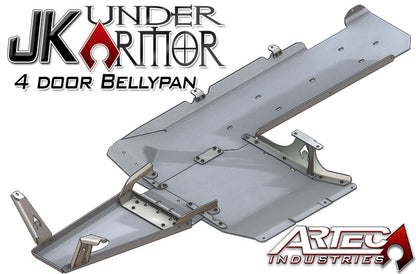 JK Under Armor 4 Door Bellypan Kit 07-17 Wrangler JK Unlimited Artec Industries-3