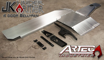JK Under Armor 4 Door Bellypan Kit 07-17 Wrangler JK Unlimited Artec Industries-4