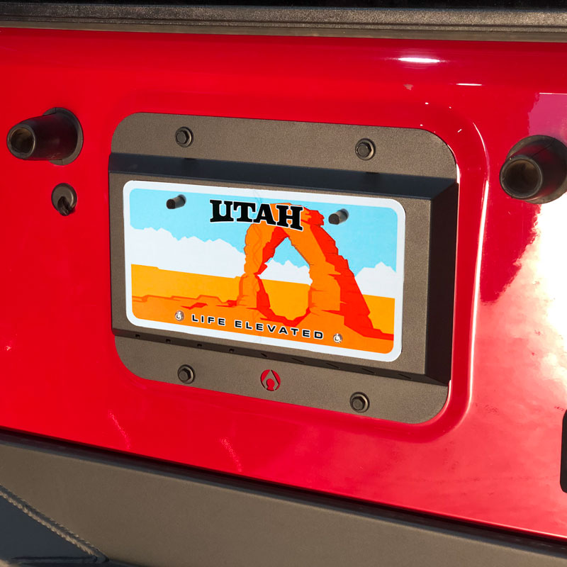 Artec Industries JK Spare Tire Delete Kit Powdercoat Aluminum Artec Industries