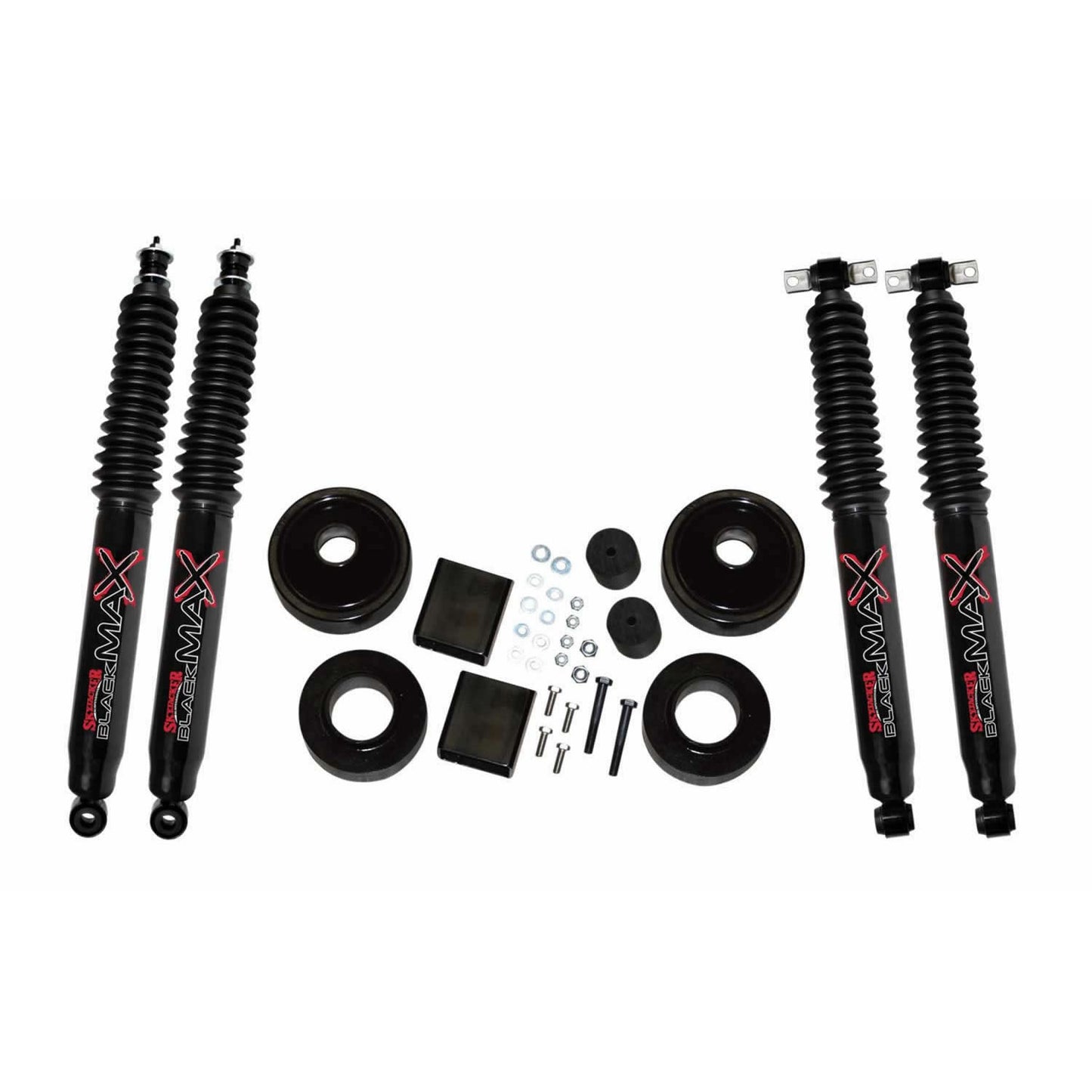 Jeep JK Lift Kit 2 Inch Lift 07-18 Wrangler JK Includes Front/Rear 2 Inch Polyurethane Coil Spring Spacers w/Bump Stop Spacers Skyjacker-2