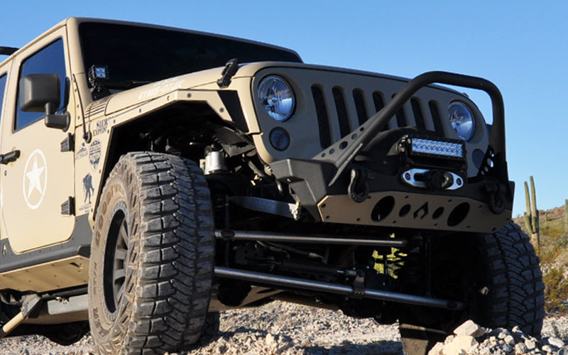 Jeep JK Front Bumper Rock Guard 07-18 Wrangler JK Aluminum Artec Industries-2