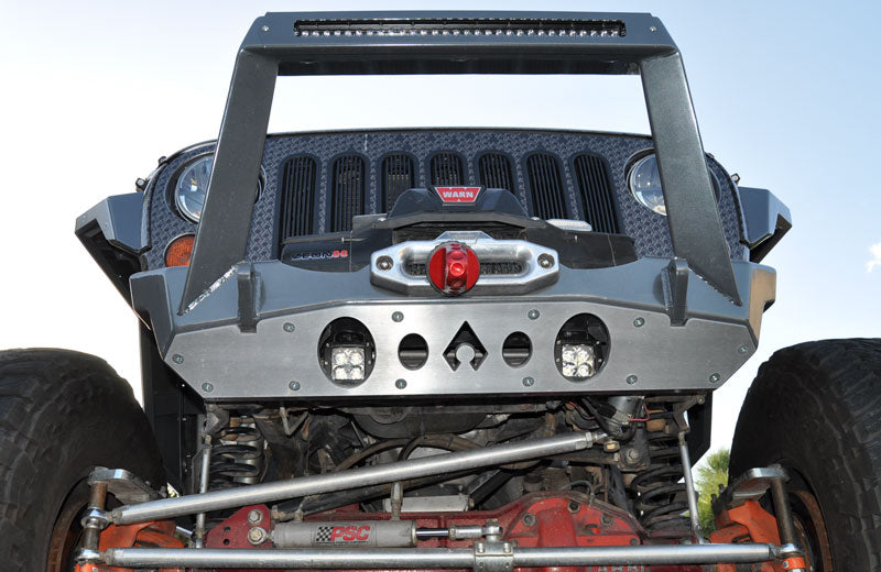 Jeep JK Front Bumper Rock Guard 07-18 Wrangler JK Aluminum Artec Industries-4
