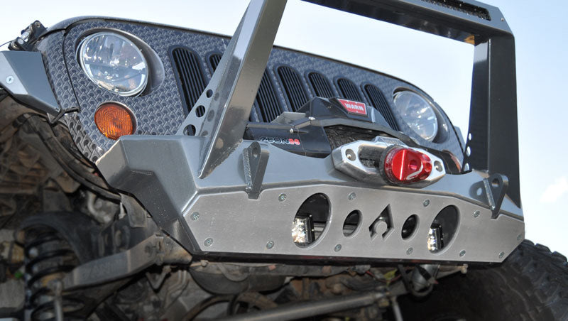 Jeep JK Front Bumper Rock Guard 07-18 Wrangler JK Aluminum Artec Industries-5