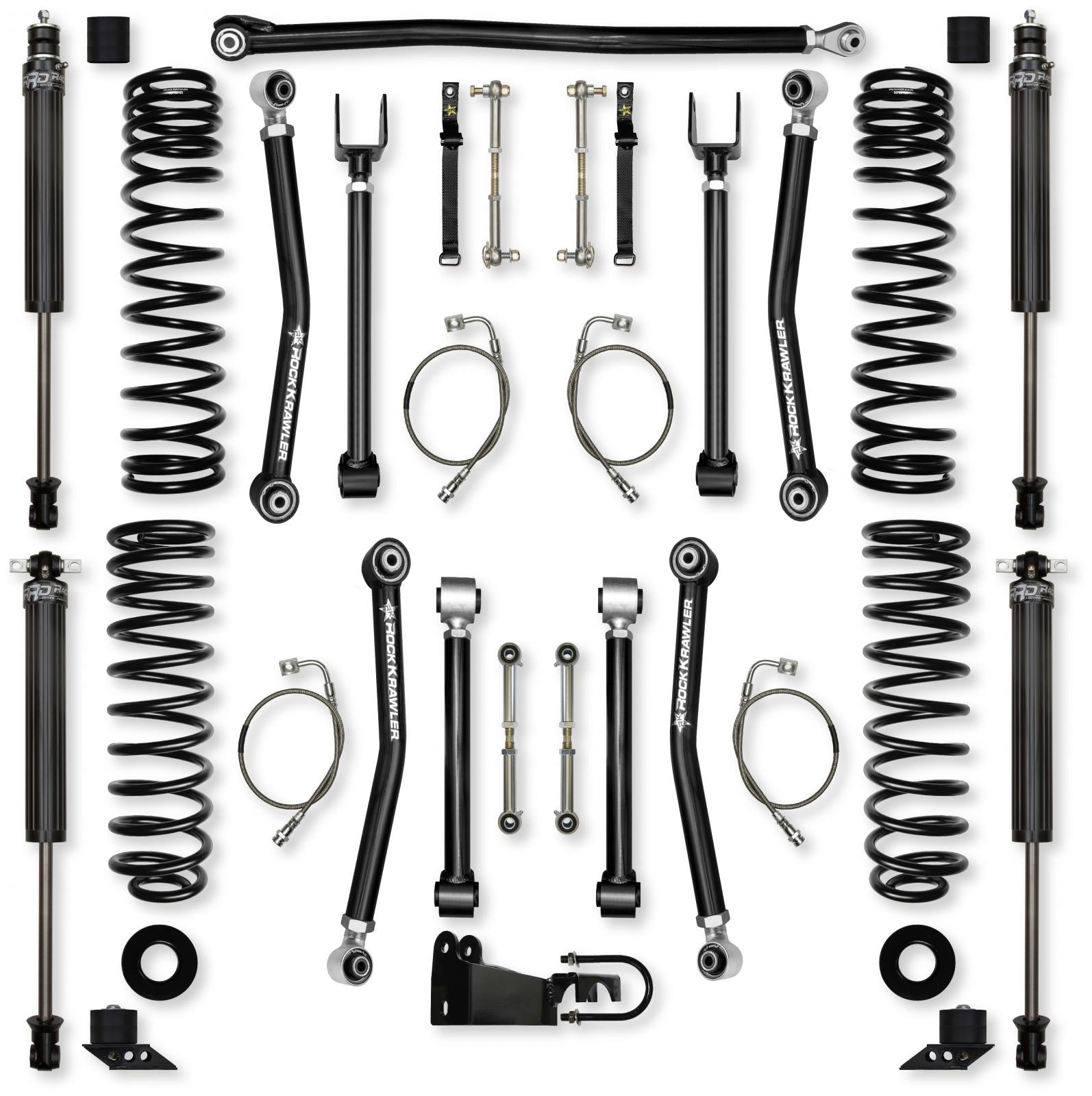 2.5 Inch Adventure X Suspension System for Jeep Wrangler JK Rock Krawler