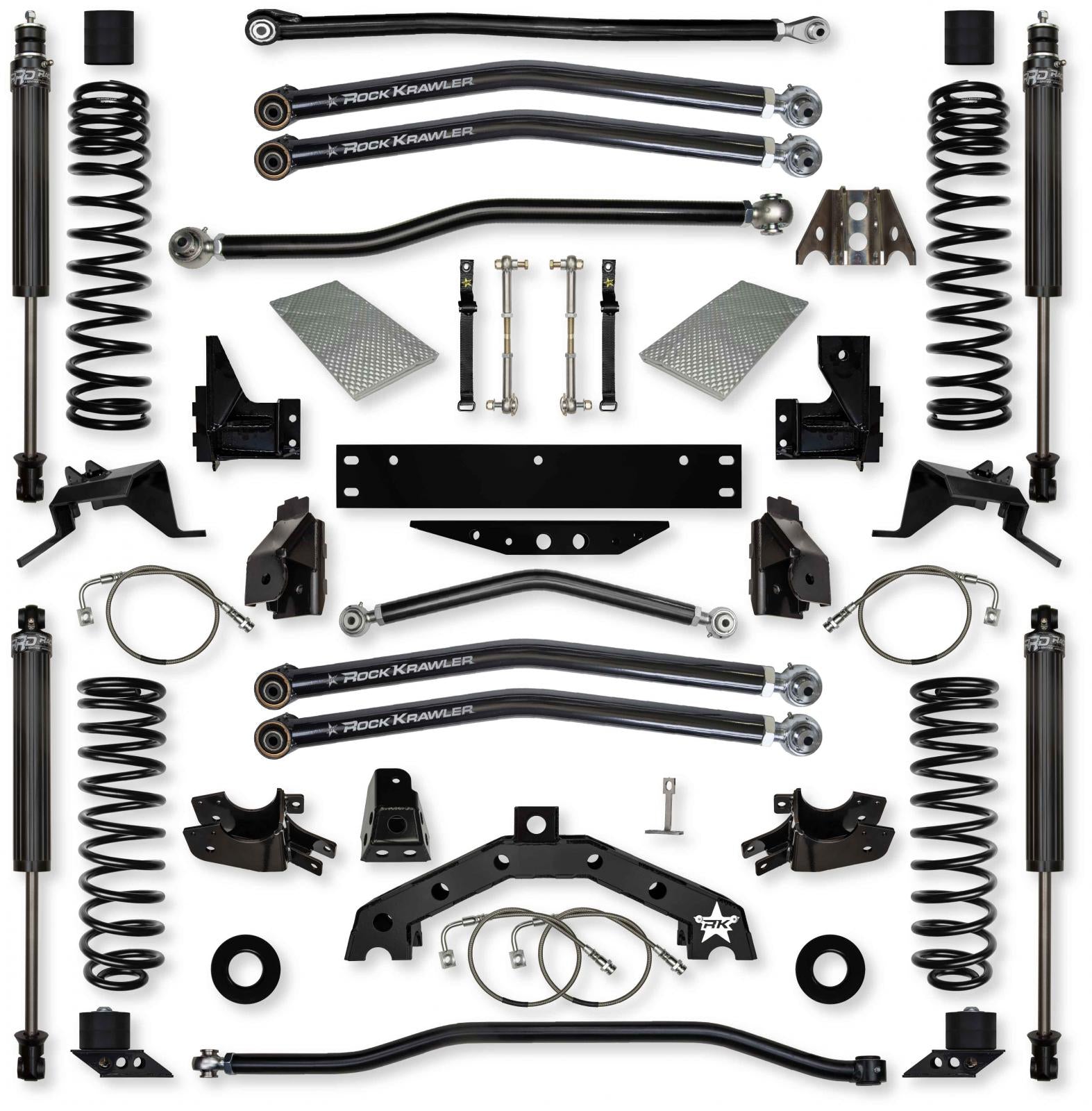 3.5 Inch X Factor X2 Long-Arm System for Jeep Wrangler Jk Rock Krawler