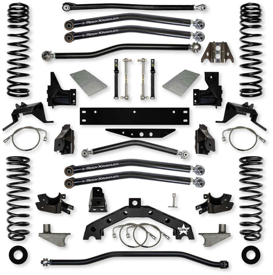 3.5 Inch X Factor X2 6 Inch Stretch Long-Arm Suspension System For Jeep Wrangler JK Rock Krawler-1