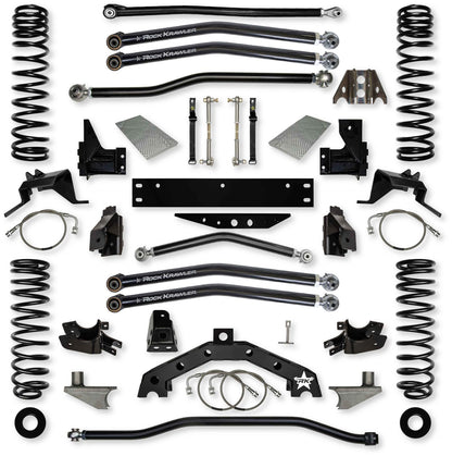 3.5 Inch X Factor X2 6 Inch Stretch Long-Arm Suspension System For Jeep Wrangler JK Rock Krawler-1
