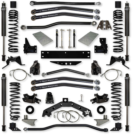3.5 Inch X Factor X2 6 Inch Stretch Long-Arm Suspension System For Jeep Wrangler JK Rock Krawler