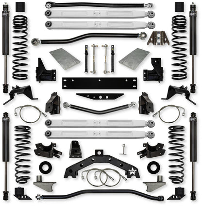 3.5 Inch X Factor X2 Pro Elite 6 Inch Stretch Long-Arm Suspension System For Jeep Wrangler JK Rock Krawler