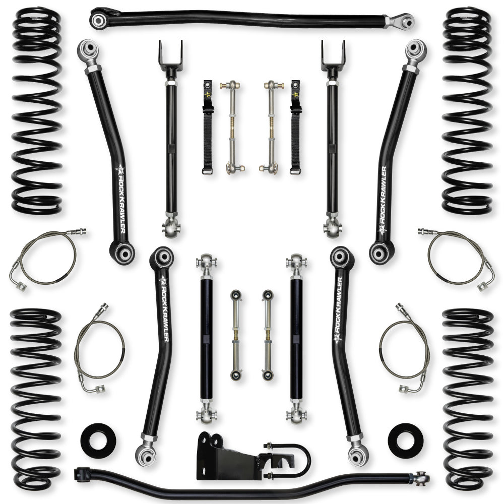 3.5 Inch X-Factor Suspension System for Jeep Wrangler JK Rock Krawler-2