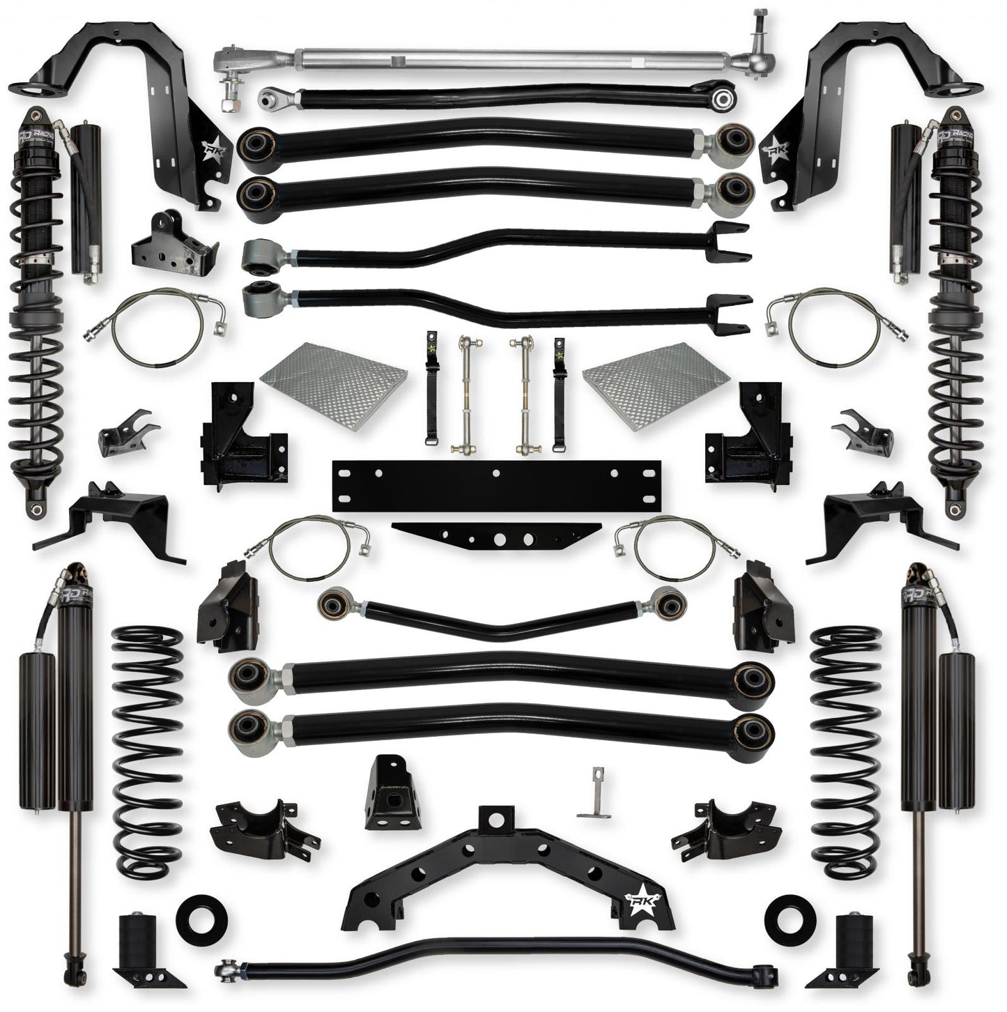 4.5 Inch Adventure X2 Coilover Long-Arm Suspension System For Jeep Wrangler JK Comp Stage 1 Rock Krawler