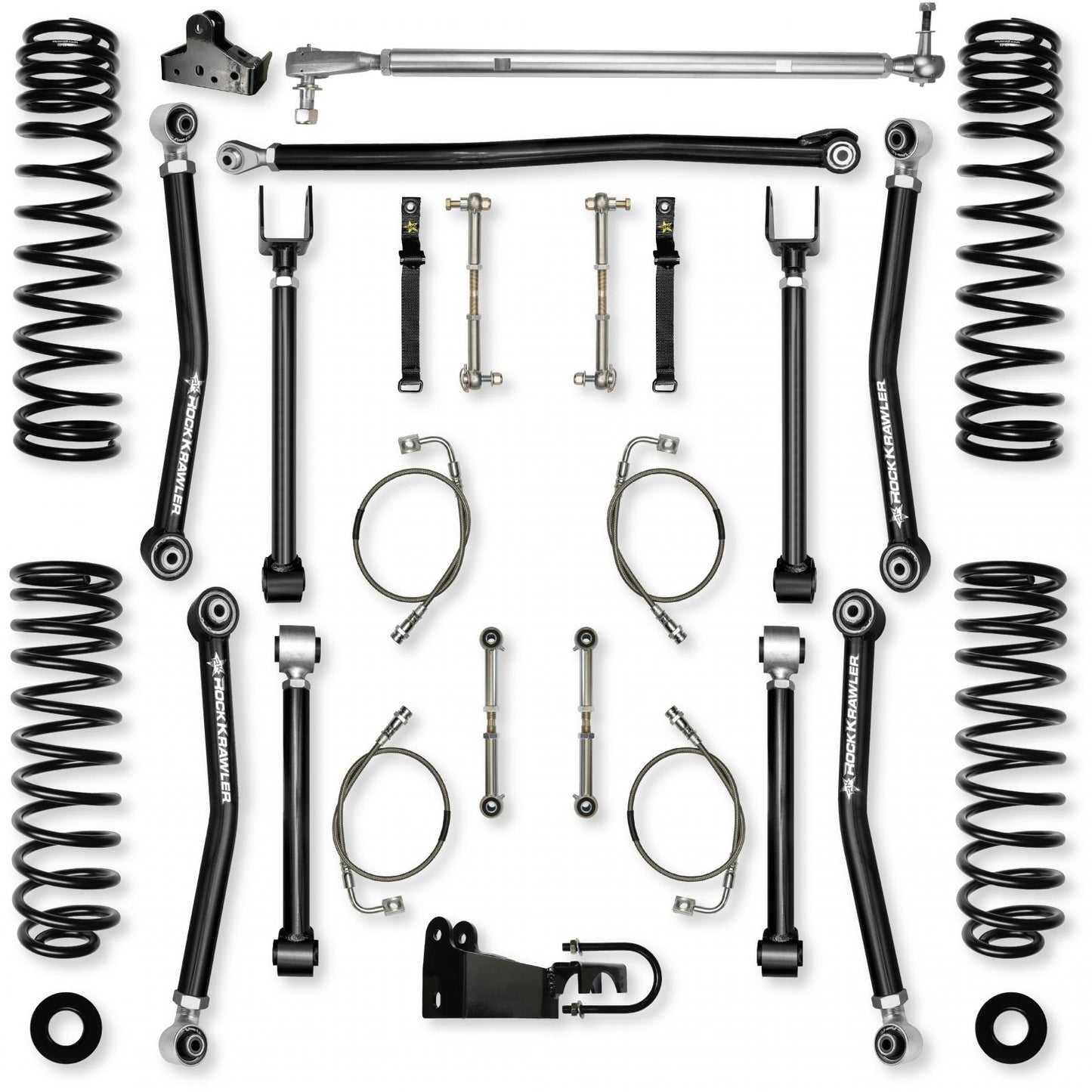 4.5 Inch Adventure X Mid-Arm Suspension System for Jeep Wrangler JK Rock Krawler-1