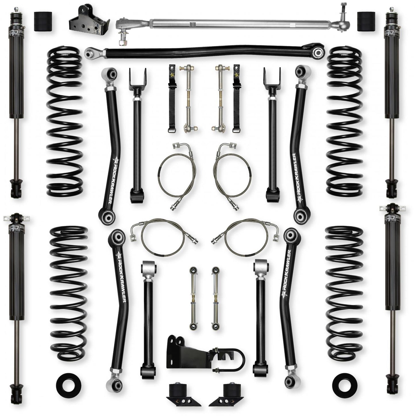 4.5 Inch Adventure X Mid-Arm Suspension System for Jeep Wrangler JKU Rock Krawler