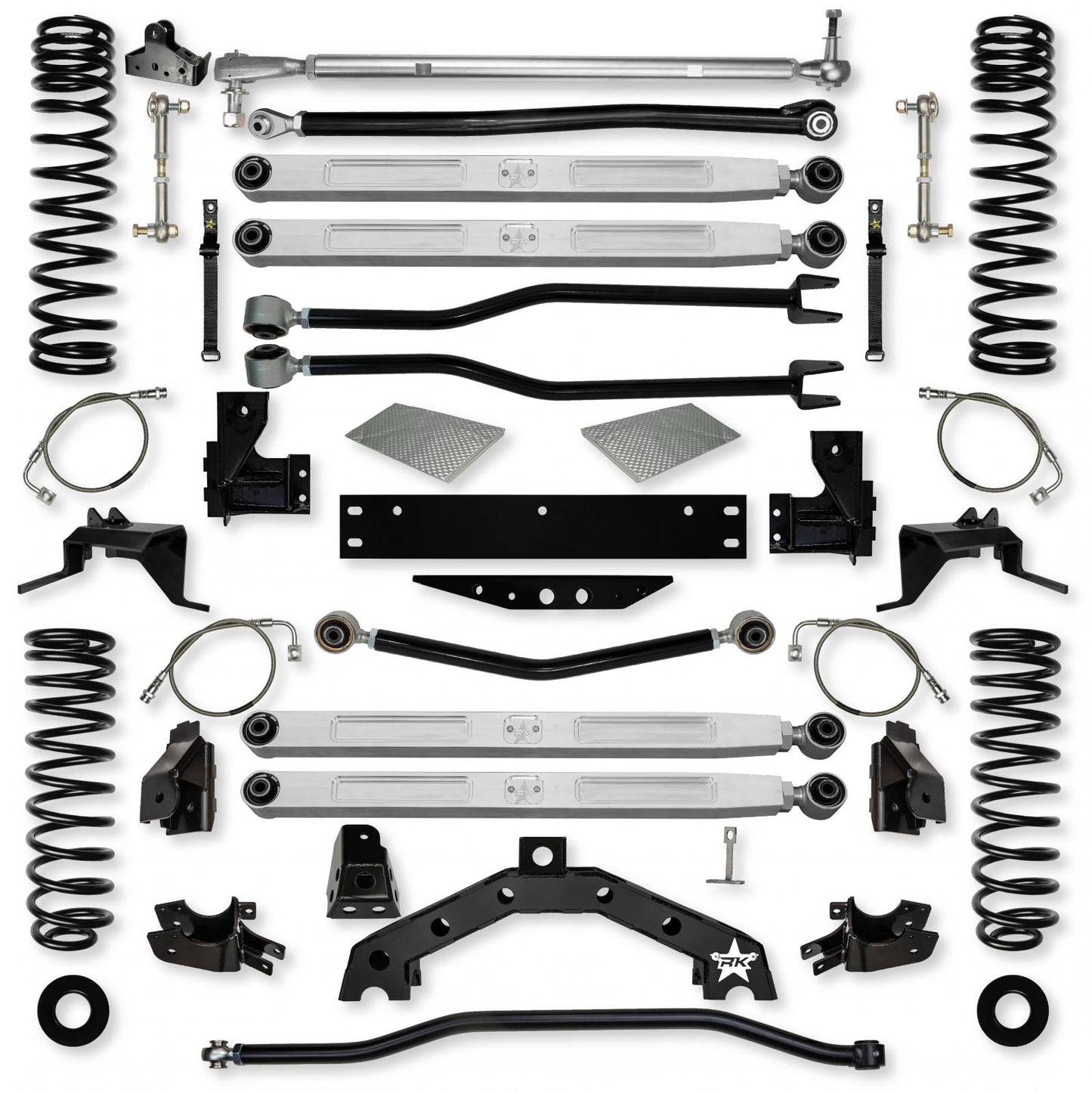 4.5 Inch Adventure X2 Pro Elite Long-Arm Suspension System For Jeep Wrangler JK Rock Krawler-1