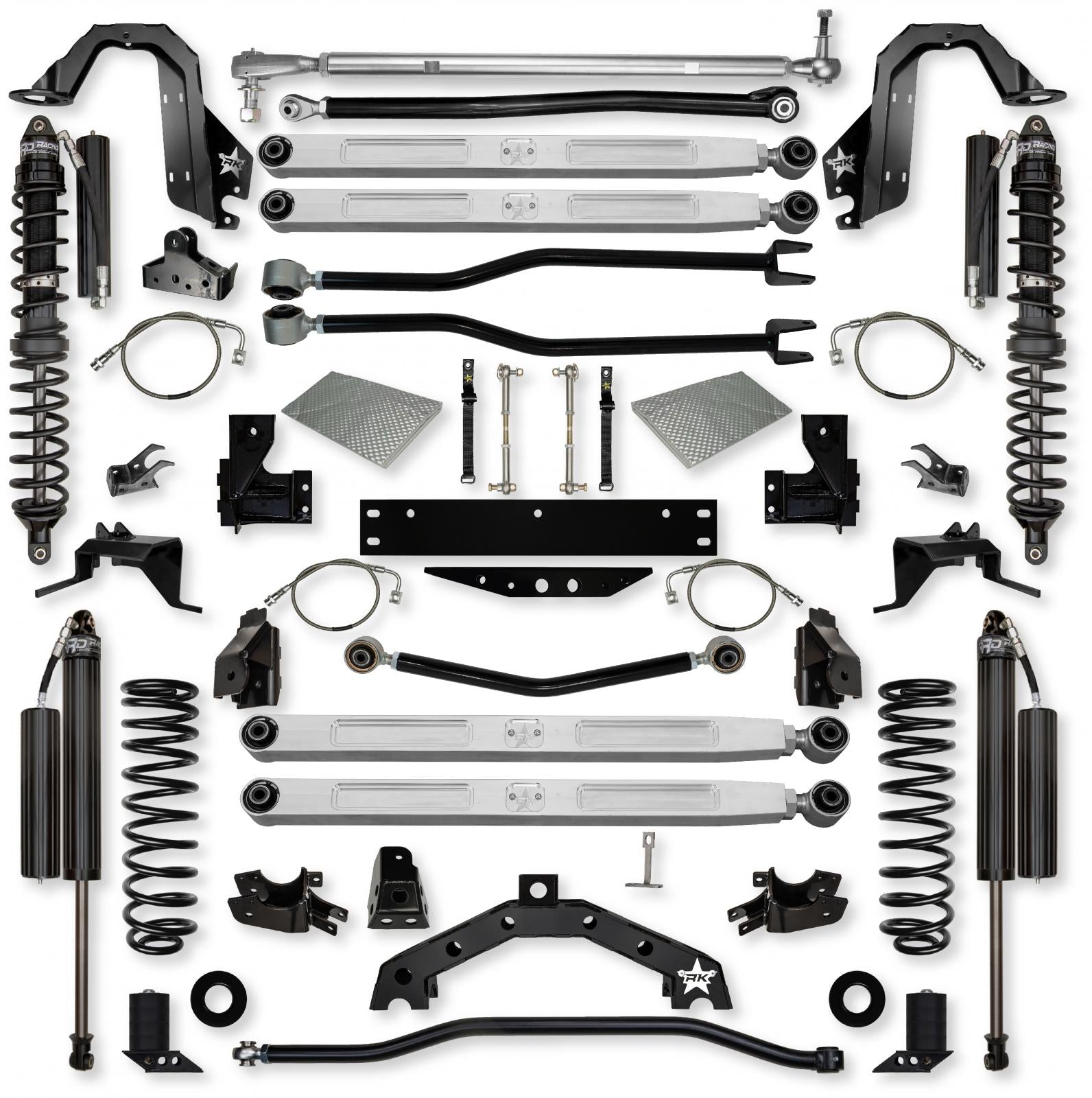 4.5 Inch Adventure X2 Pro Elite Long-Arm Suspension System For Jeep Wrangler JK Comp Stage 1 Rock Krawler