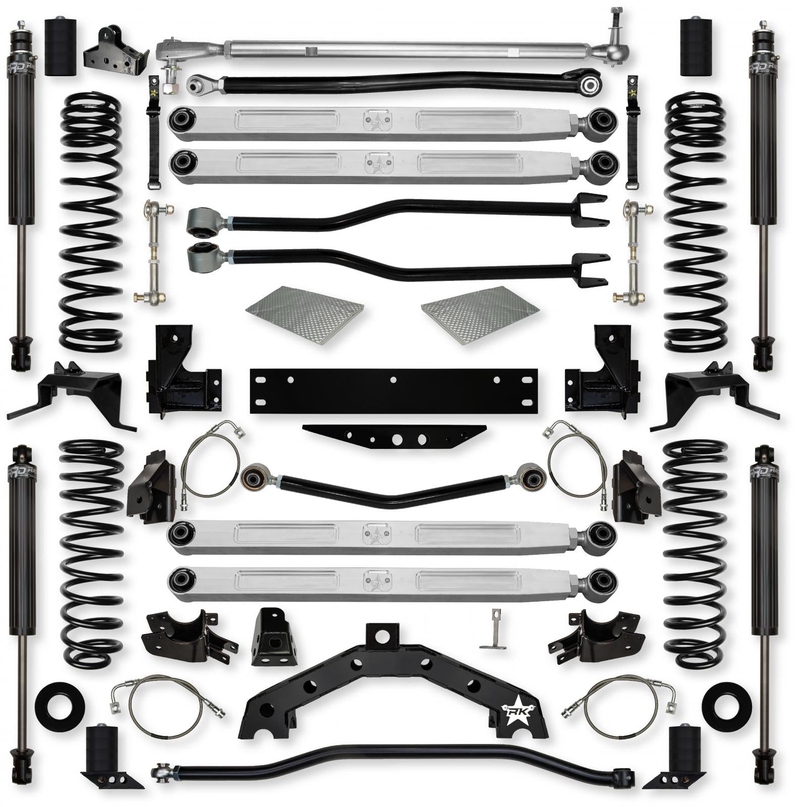 4.5 Inch Adventure X2 Pro Elite Long-Arm Suspension System For Jeep Wrangler JK Rock Krawler