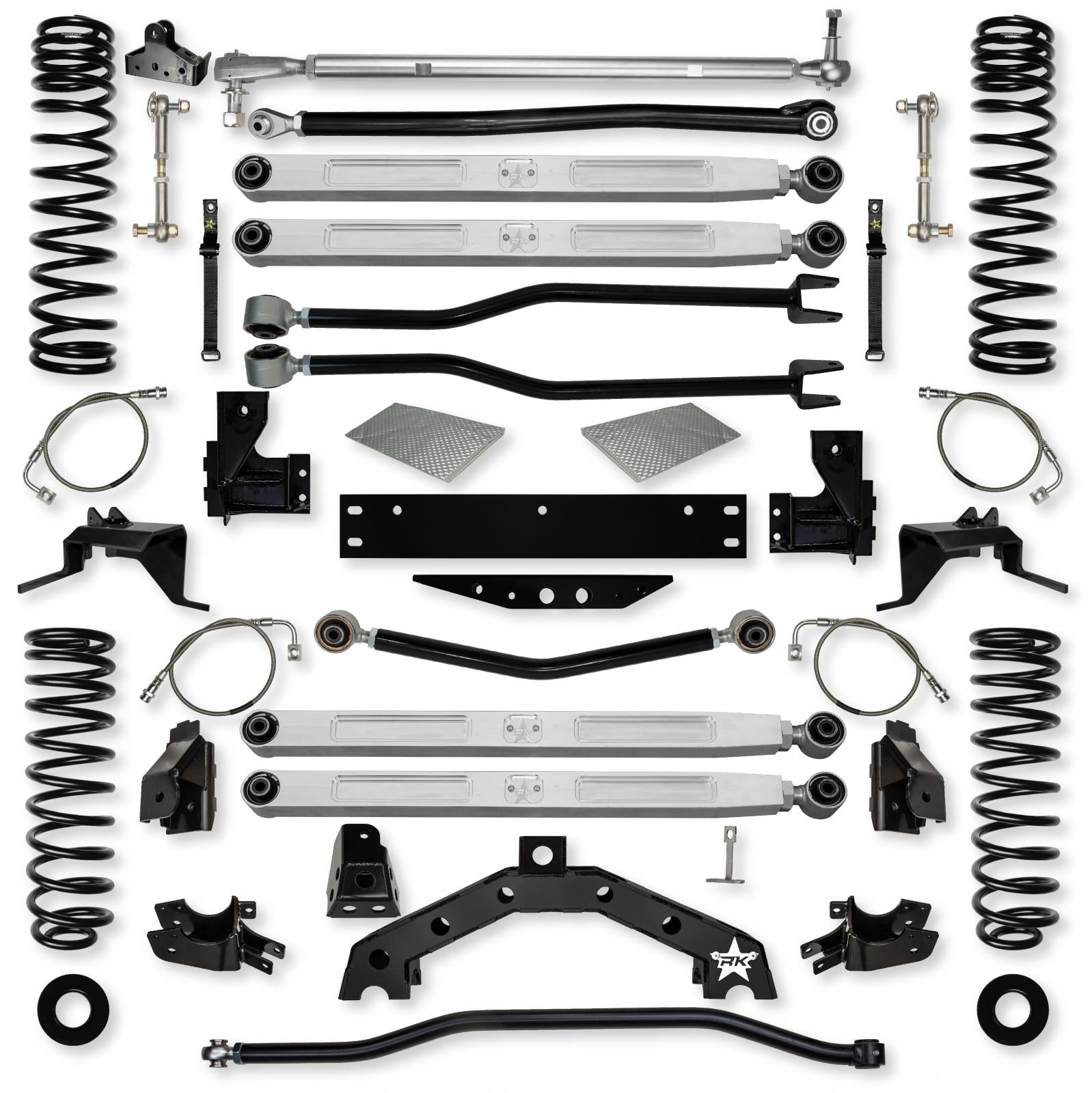 4.5 Inch Adventure X2 Pro Elite Long-Arm Suspension System For Jeep Wrangler JKU Rock Krawler-1