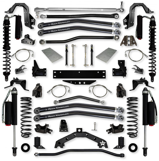 4.5 Inch X-Factor X2 Coilover Long-Arm Suspension System for Jeep Wrangler JK Comp Stage 2 Rock Krawler