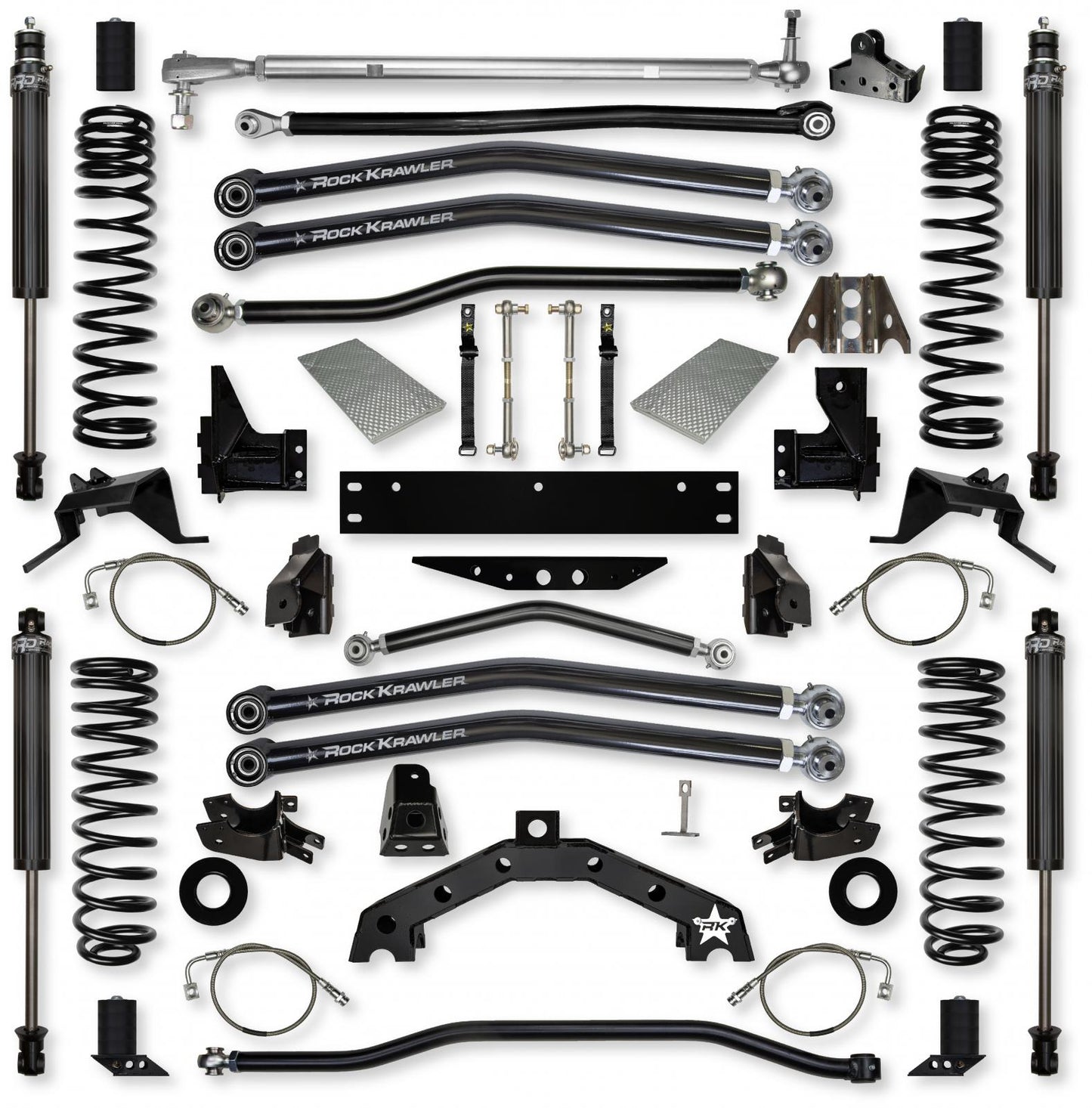 4.5 Inch X-Factor X2 Long-Arm Suspension System for Jeep Wrangler JK Rock Krawler