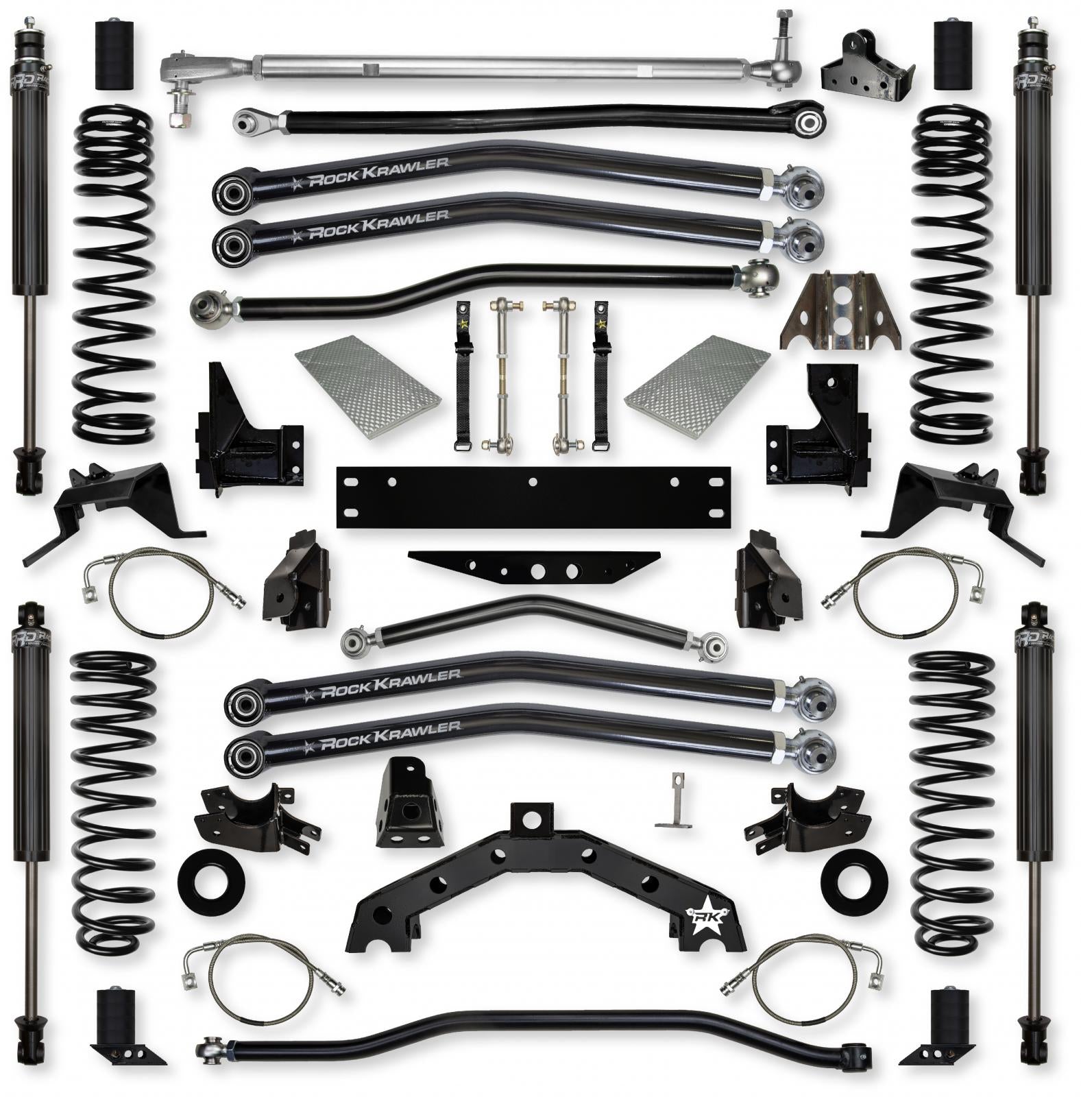 4.5 Inch X-Factor X2 Long-Arm Suspension System for Jeep Wrangler JK Rock Krawler