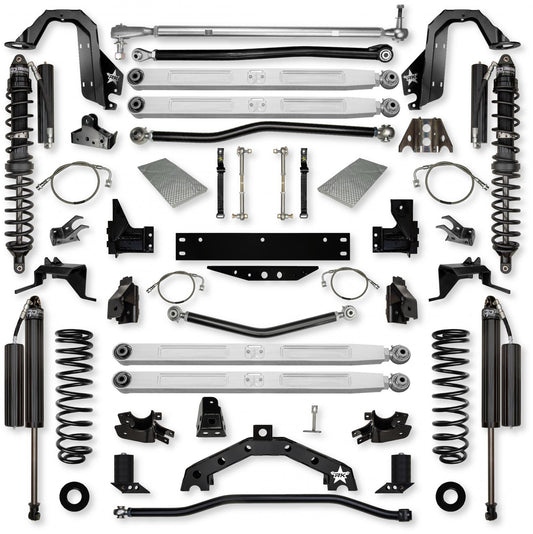 4.5 Inch X-Factor X2 Pro Elite Coilover Long-Arm Suspension System for Jeep Wrangler JKU Comp Stage 1 Rock Krawler