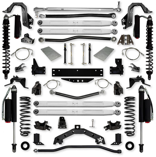 4.5 Inch X-Factor X2 Pro Elite Coilover Long-Arm Suspension System for Jeep Wrangler JKU Comp Stage 2 Rock Krawler