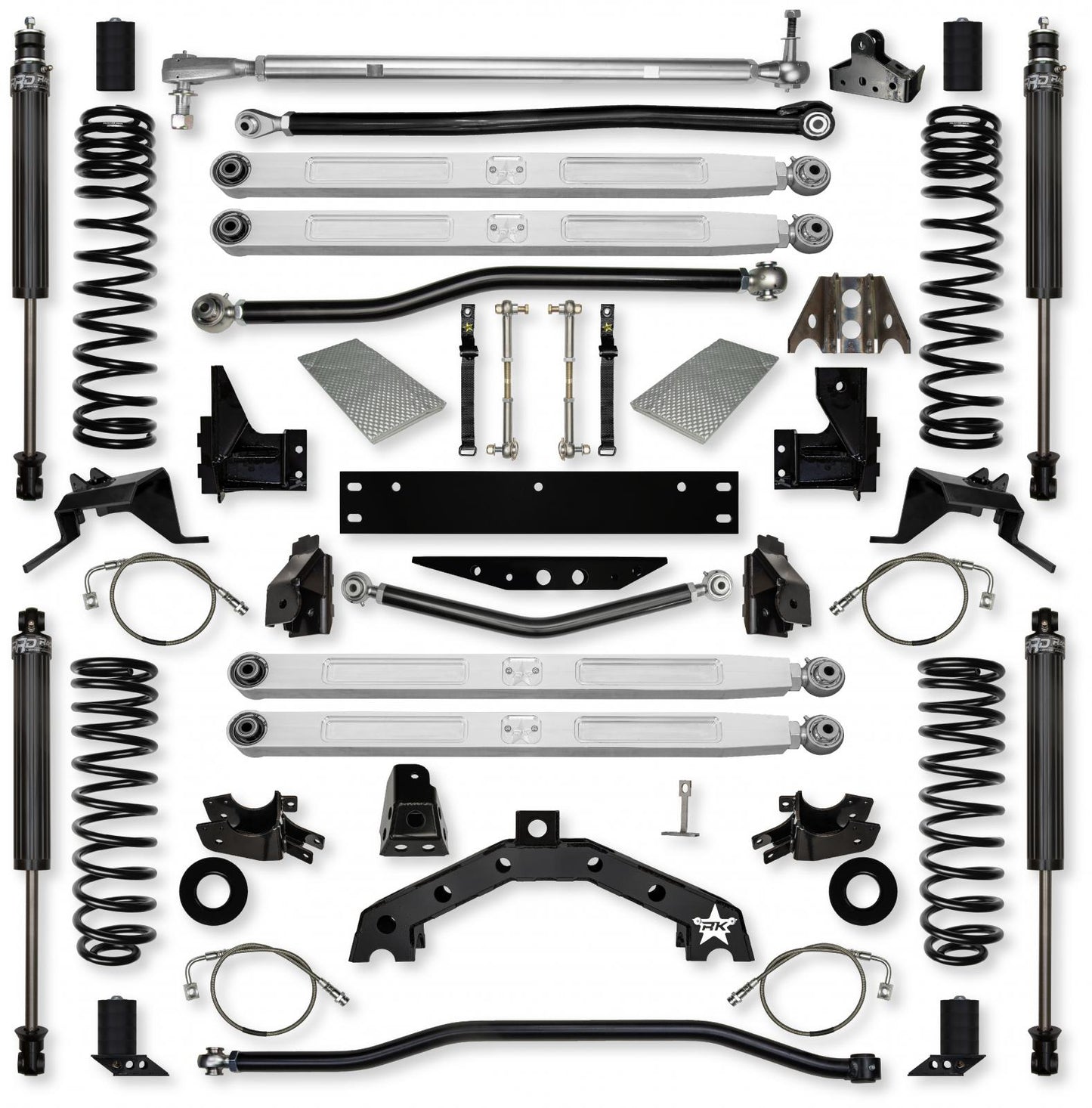 4.5 Inch X-Factor X2 Pro Elite Long-Arm Suspension System for Jeep Wrangler JKU Rock Krawler