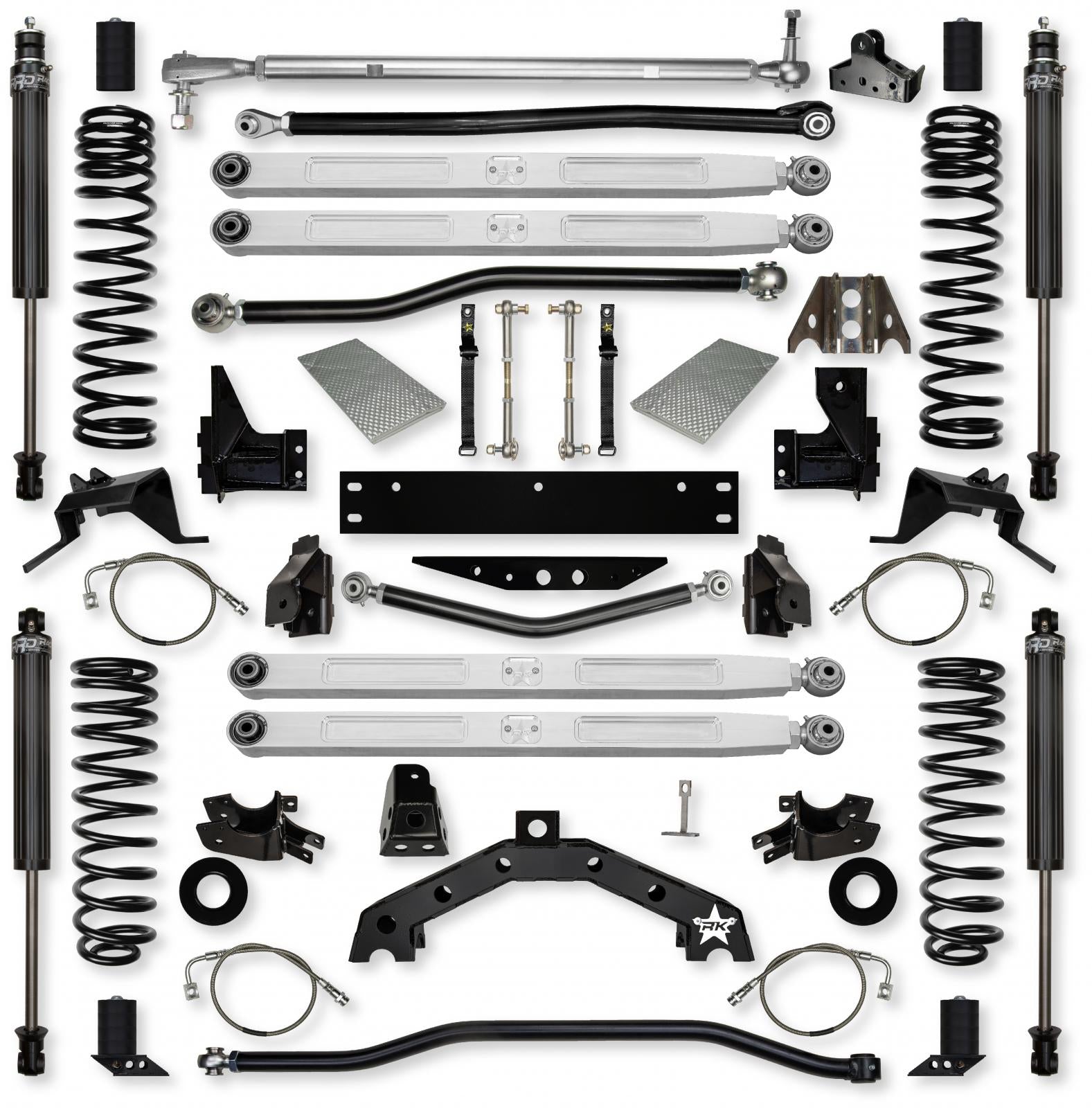 4.5 Inch X-Factor X2 Pro Elite Long-Arm Suspension System for Jeep Wrangler JKU Rock Krawler