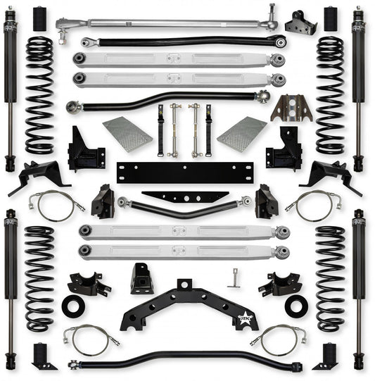 4.5 Inch X-Factor X2 Pro Elite Long-Arm Suspension System for Jeep Wrangler JKU Rock Krawler