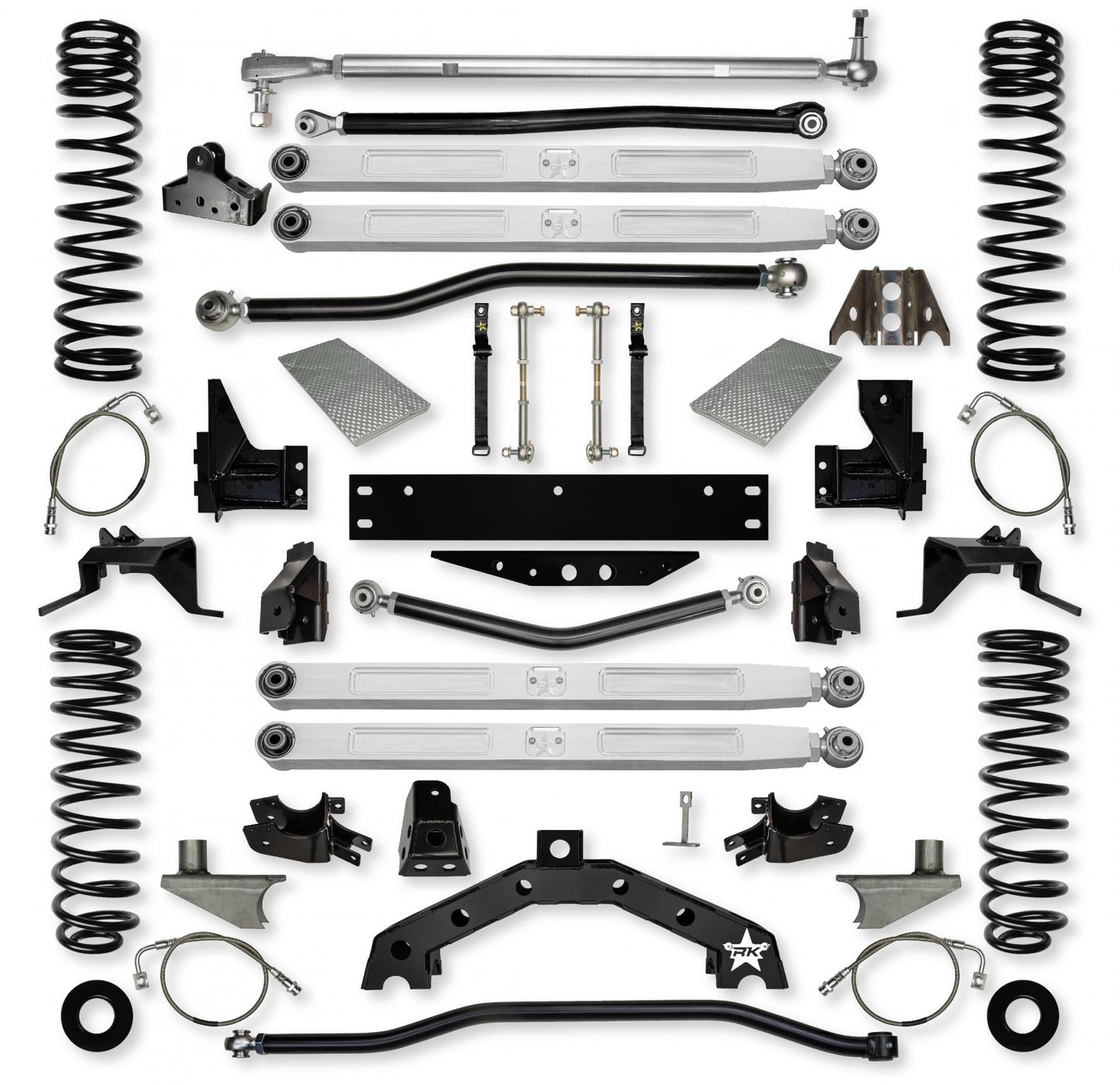 4.5 Inch X Factor X2 Pro Elite 6 Inch Stretch Long-Arm Suspension System For Jeep Wrangler JK Rock Krawler-1