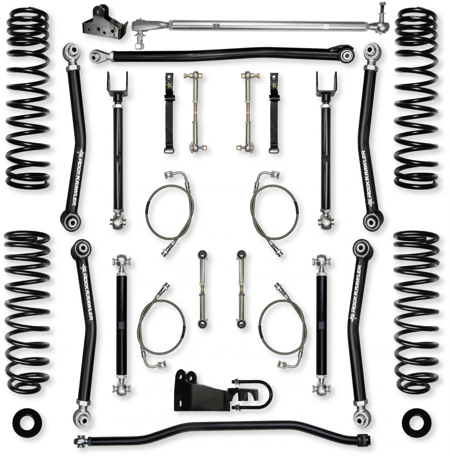 4.5 Inch X-Factor Mid-Arm Suspension System for Jeep Wrangler JK Rock Krawler-1