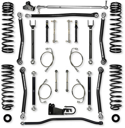 4.5 Inch X-Factor Mid-Arm Suspension System for Jeep Wrangler JK Rock Krawler-1