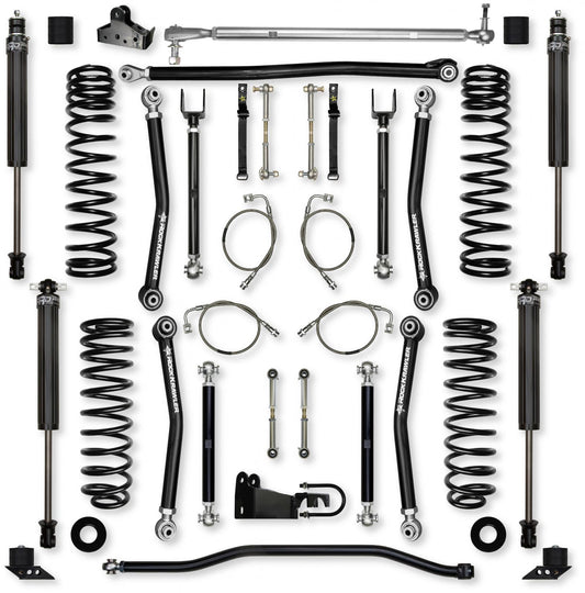 4.5 Inch X-Factor Mid-Arm Suspension System for Jeep Wrangler JKU Rock Krawler