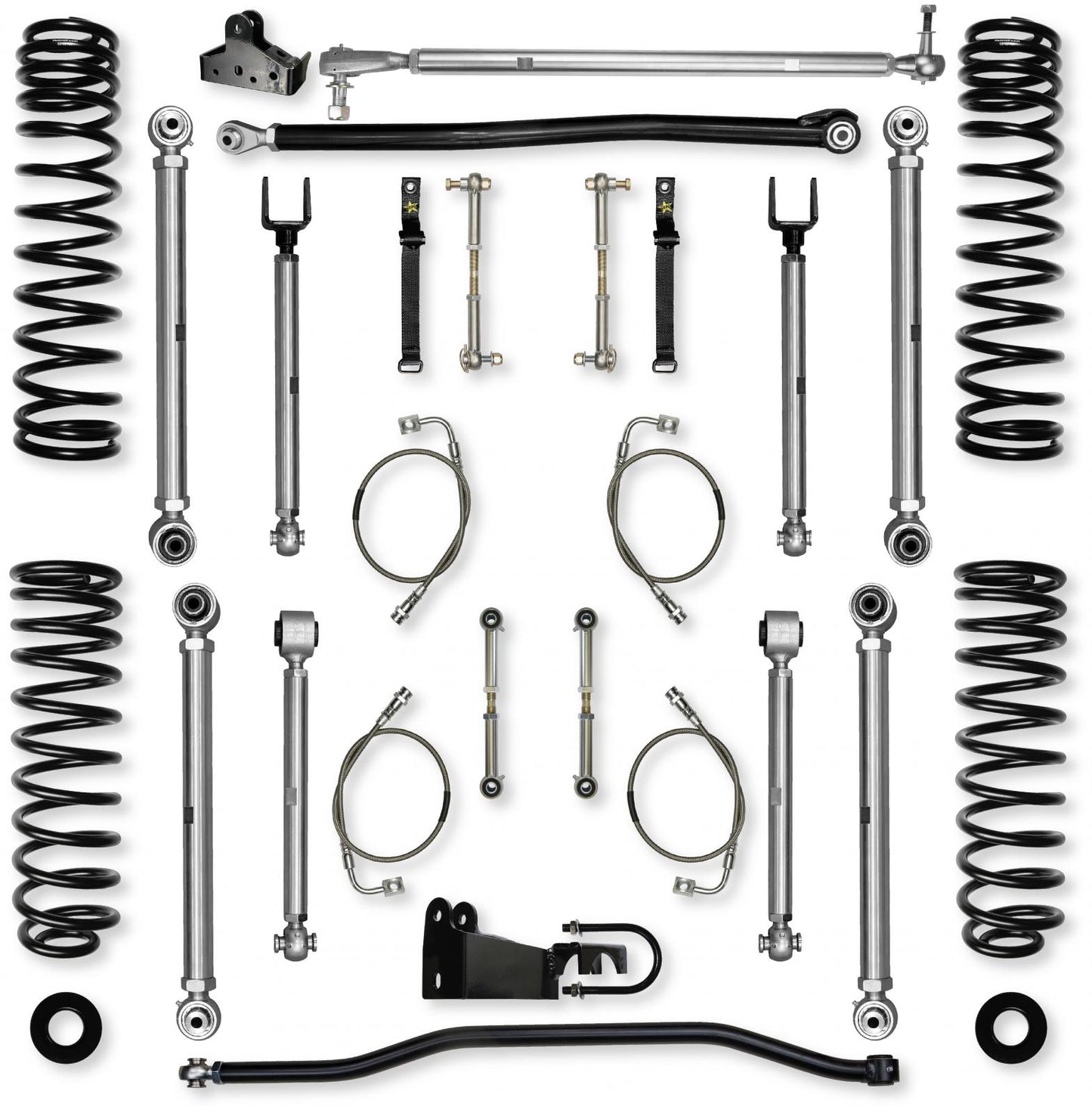 4.5 Inch X-Factor PRO Mid-Arm Suspension System for Jeep Wrangler JK Rock Krawler-1