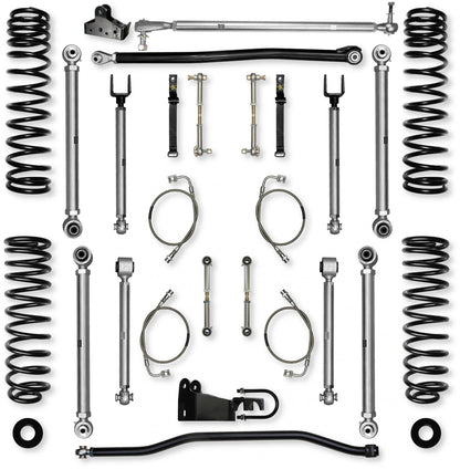 4.5 Inch X-Factor PRO Mid-Arm Suspension System for Jeep Wrangler JK Rock Krawler-1