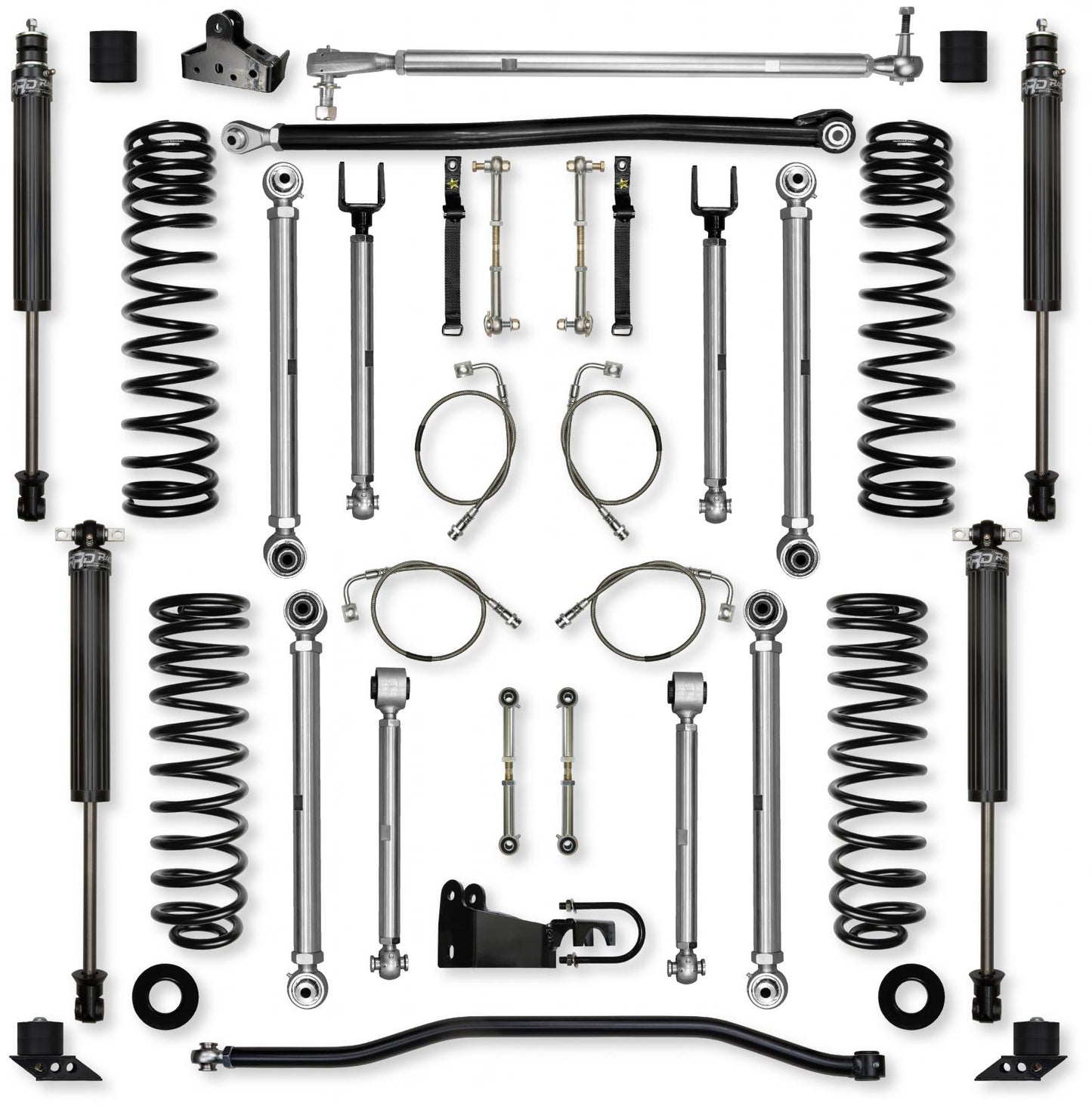 4.5 Inch X-Factor PRO Mid-Arm Suspension System for Jeep Wrangler JK Rock Krawler