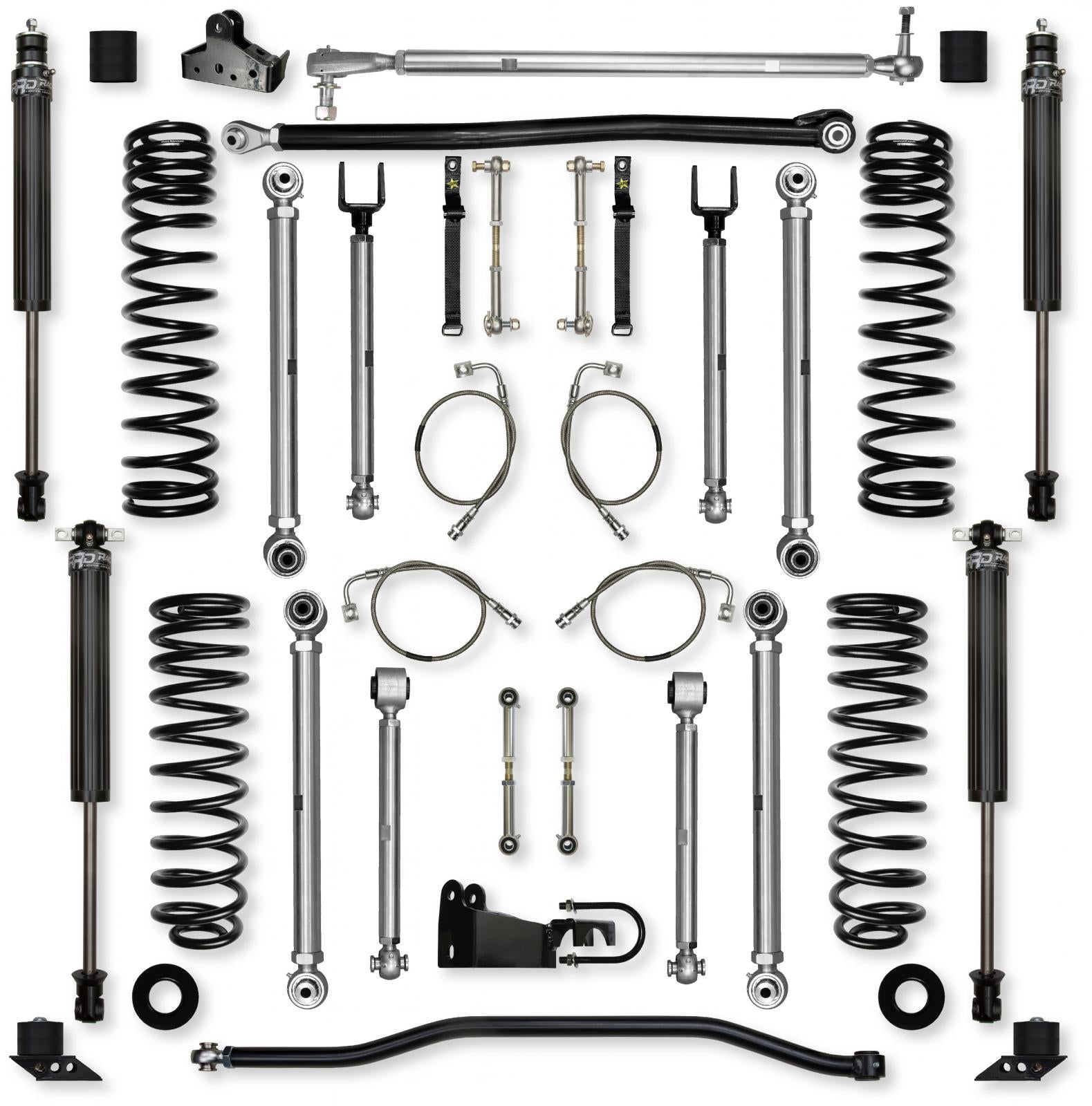 4.5 Inch X-Factor PRO Mid-Arm Suspension System for Jeep Wrangler JK Rock Krawler