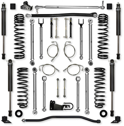 4.5 Inch X-Factor PRO Mid-Arm Suspension System for Jeep Wrangler JK Rock Krawler