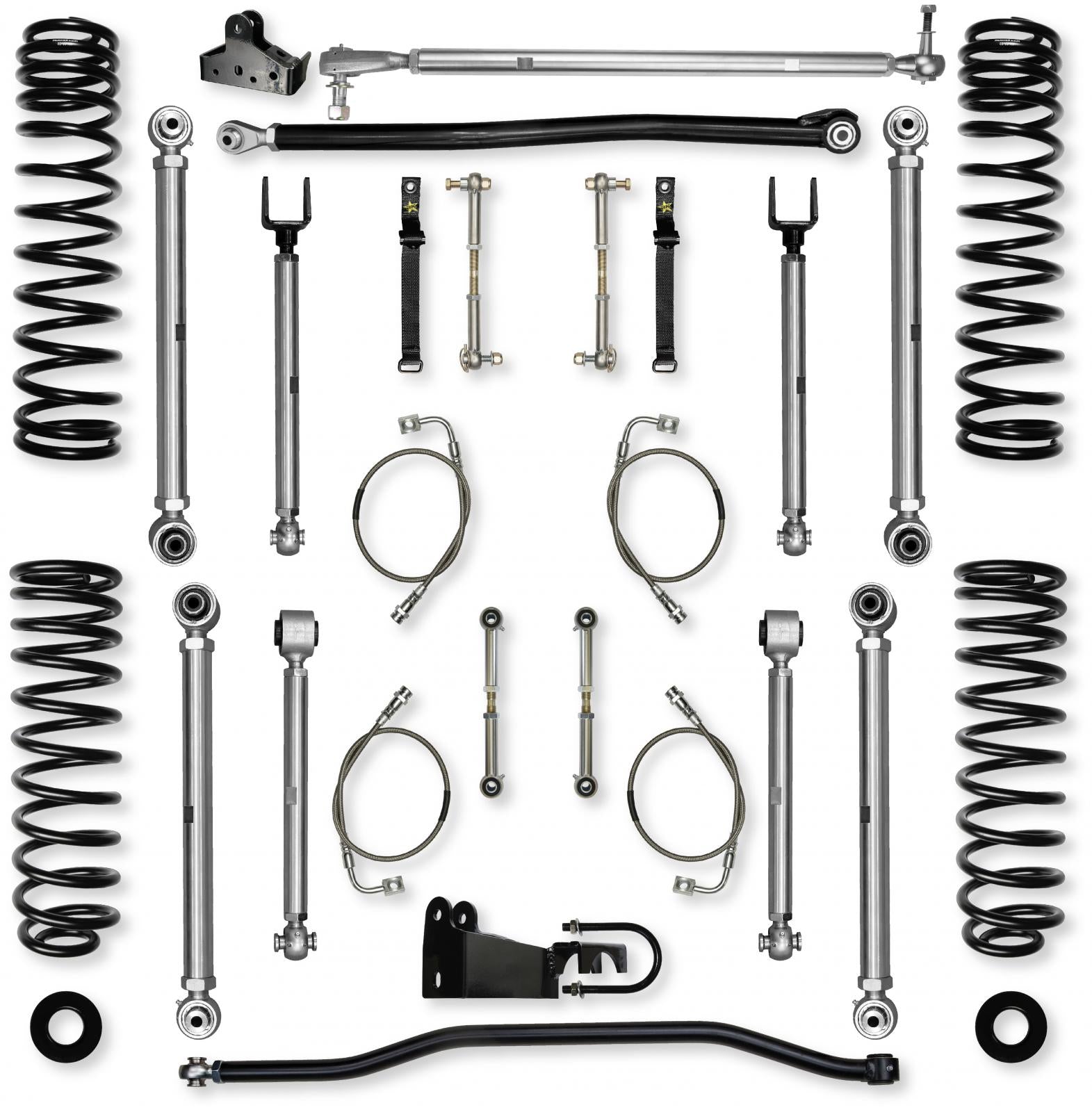 4.5 Inch X-Factor PRO Mid-Arm Suspension System for Jeep Wrangler JKU Rock Krawler-1