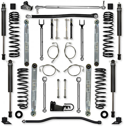 4.5 Inch X-Factor Pro Elite Mid-Arm Suspension System for Jeep Wrangler JK Rock Krawler