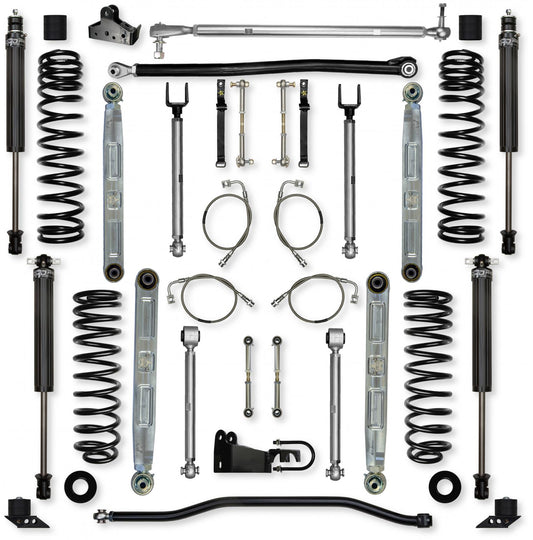 4.5 Inch X-Factor Pro Elite Mid-Arm Suspension System for Jeep Wrangler JK Rock Krawler