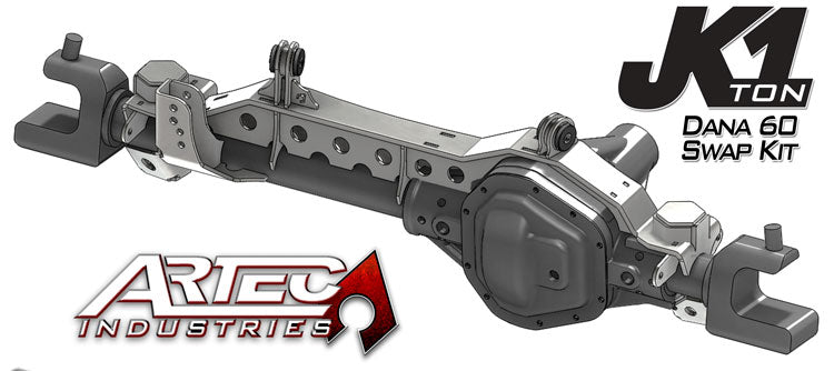 JK 1 Ton Front Dana 60 Swap Kit Artec Industries-1