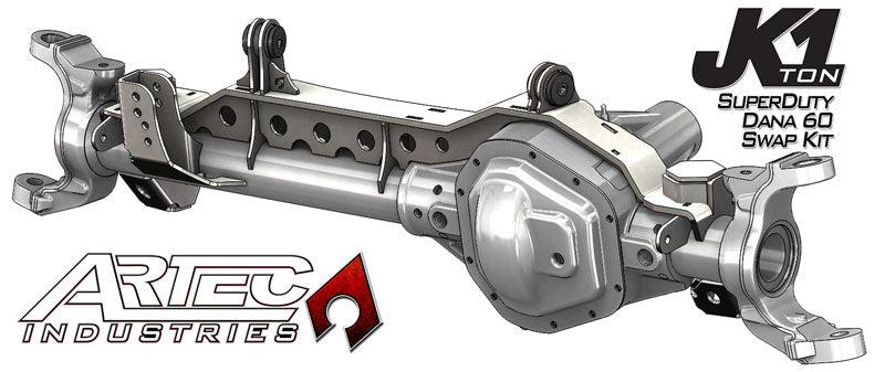 JK 1 Ton Superduty 99-04 Front Dana 60 Swap Kit Artec Industries-2