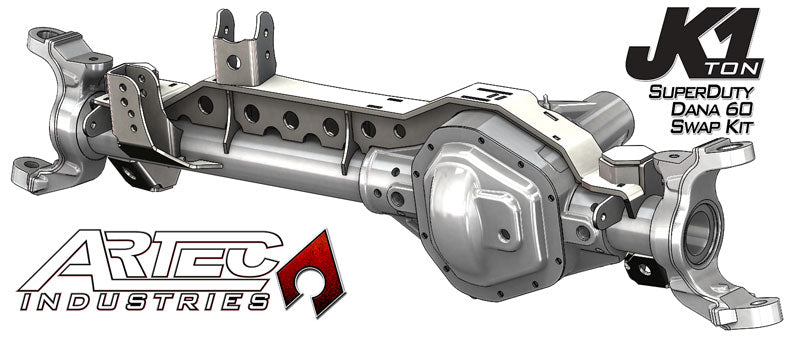 JK 1 Ton Superduty 99-04 Front Dana 60 Swap Kit Artec Industries-4